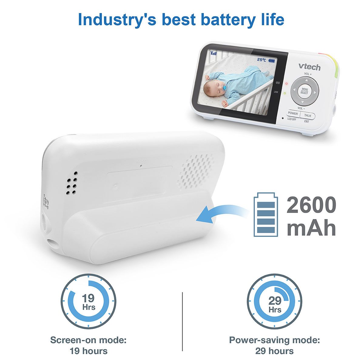 Vtech VM819 - Video Baby Monitor with Extended Battery Life