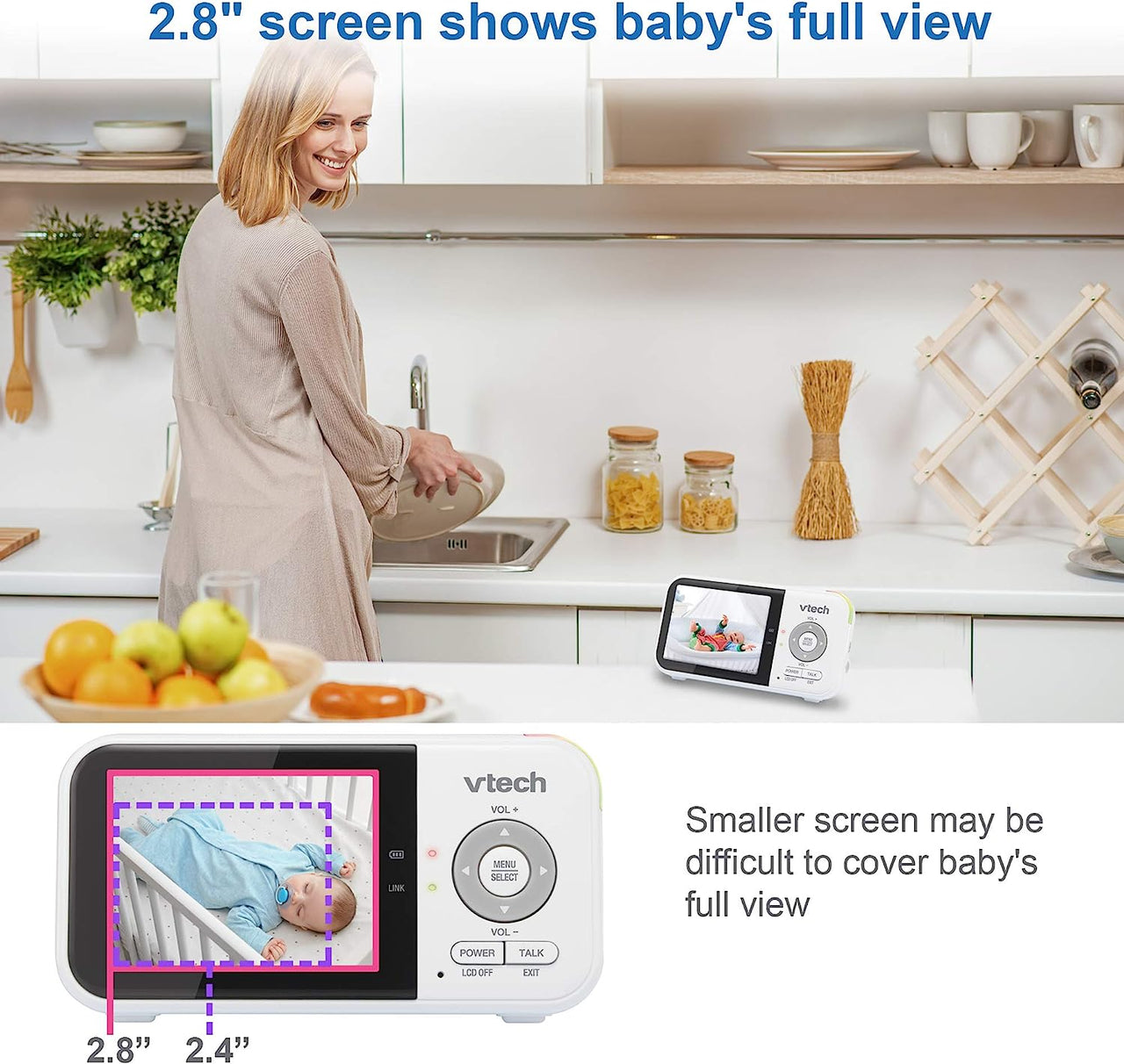 Vtech VM819 - Video Baby Monitor with Extended Battery Life