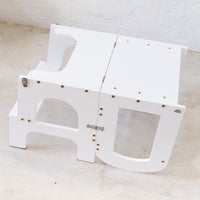 Thumbnail for BabyWombWorld 3-in-1 Convertible Stepstool, Desk Chair and Ladder