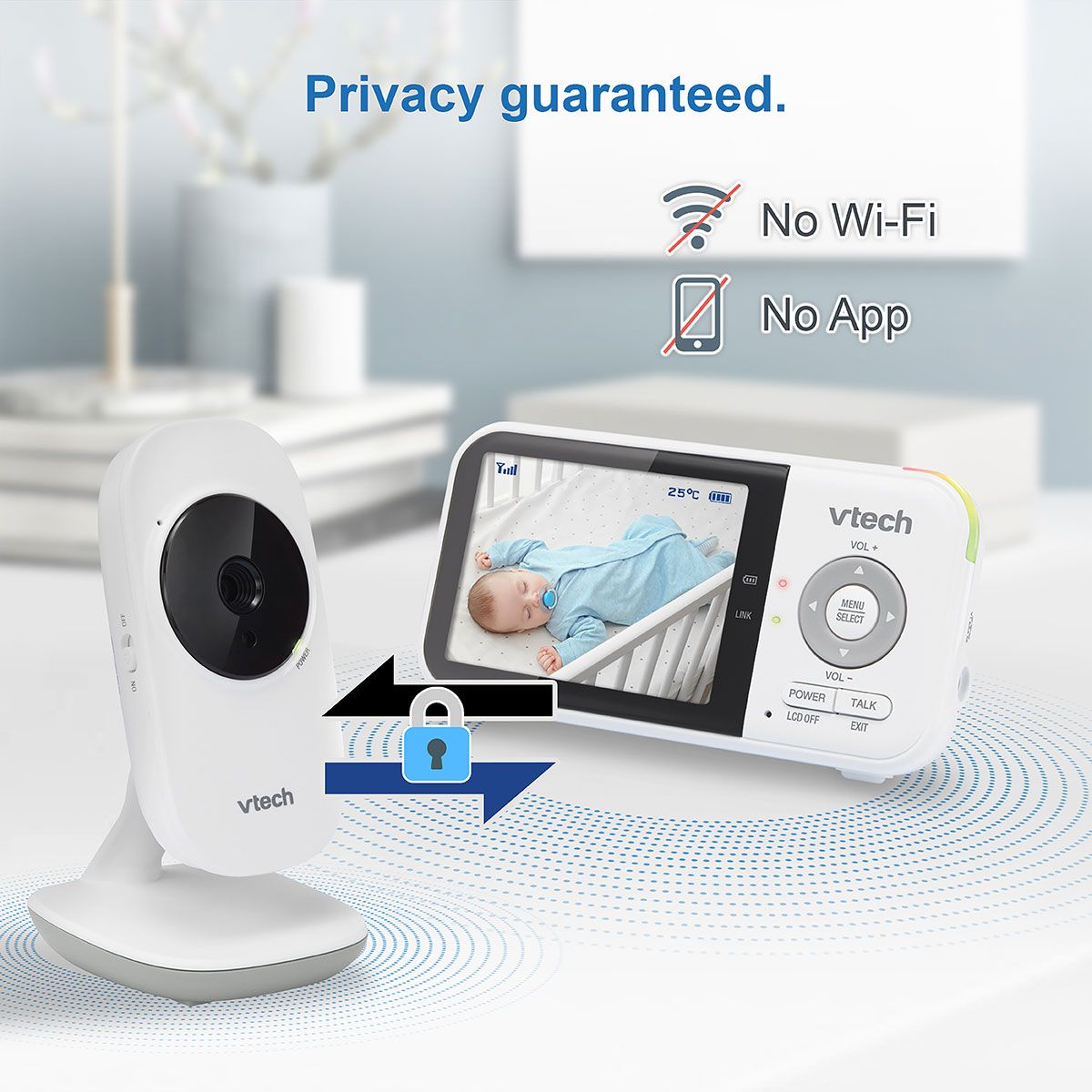Vtech VM819 - Video Baby Monitor with Extended Battery Life