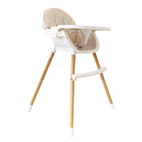 Thumbnail for 2-in-1 Convertible Baby High Feeding Chair with Tray