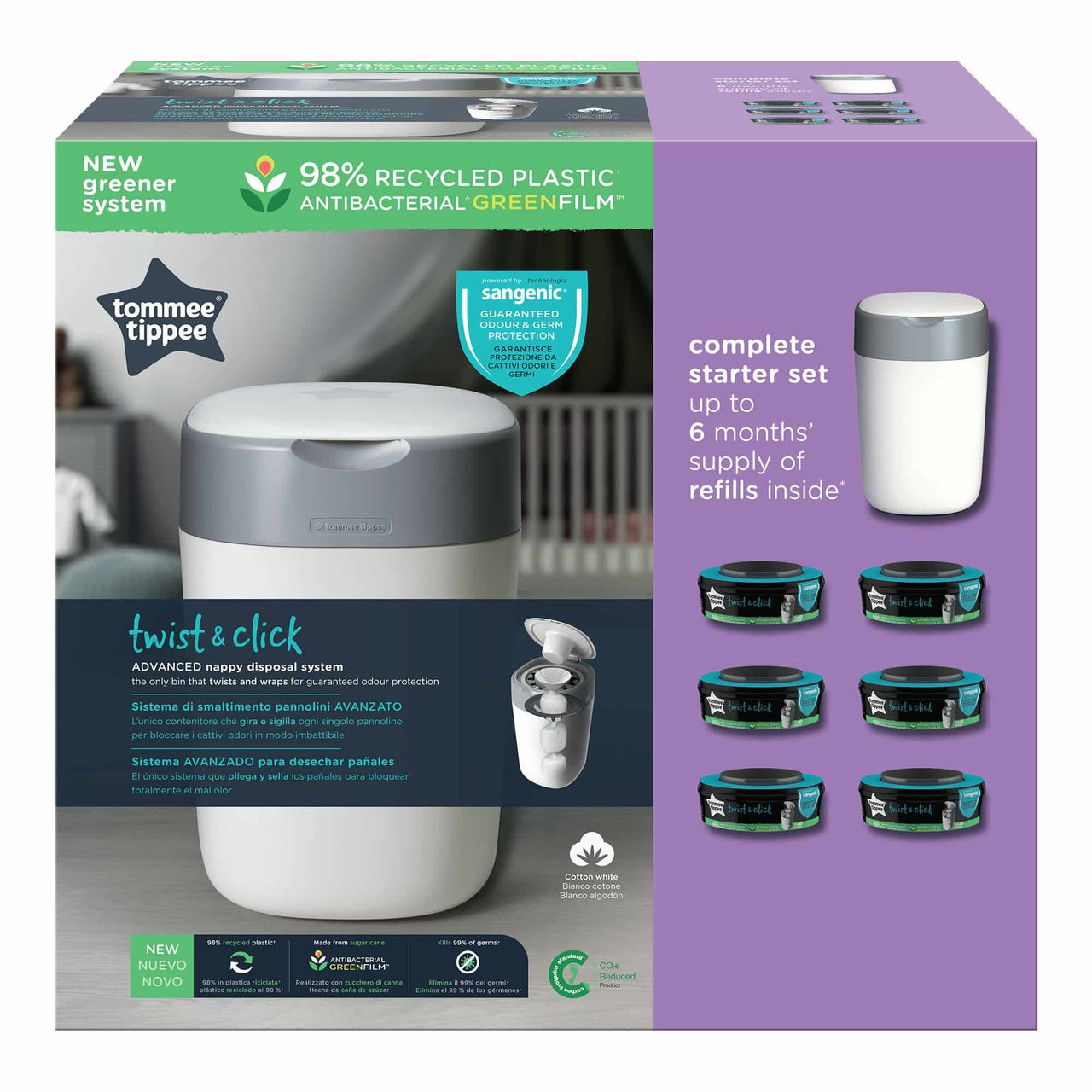 Sangenic Twist and Click Starter Kit Eco Friendly