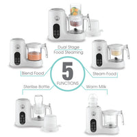 Thumbnail for BabyWombWorld Baby Food Processor Steamer Blender and Milk Bottle Warmer