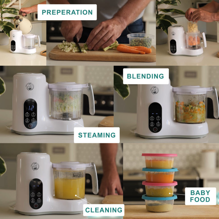BabyWombWorld Baby Food Processor Steamer Blender and Milk Bottle Warmer