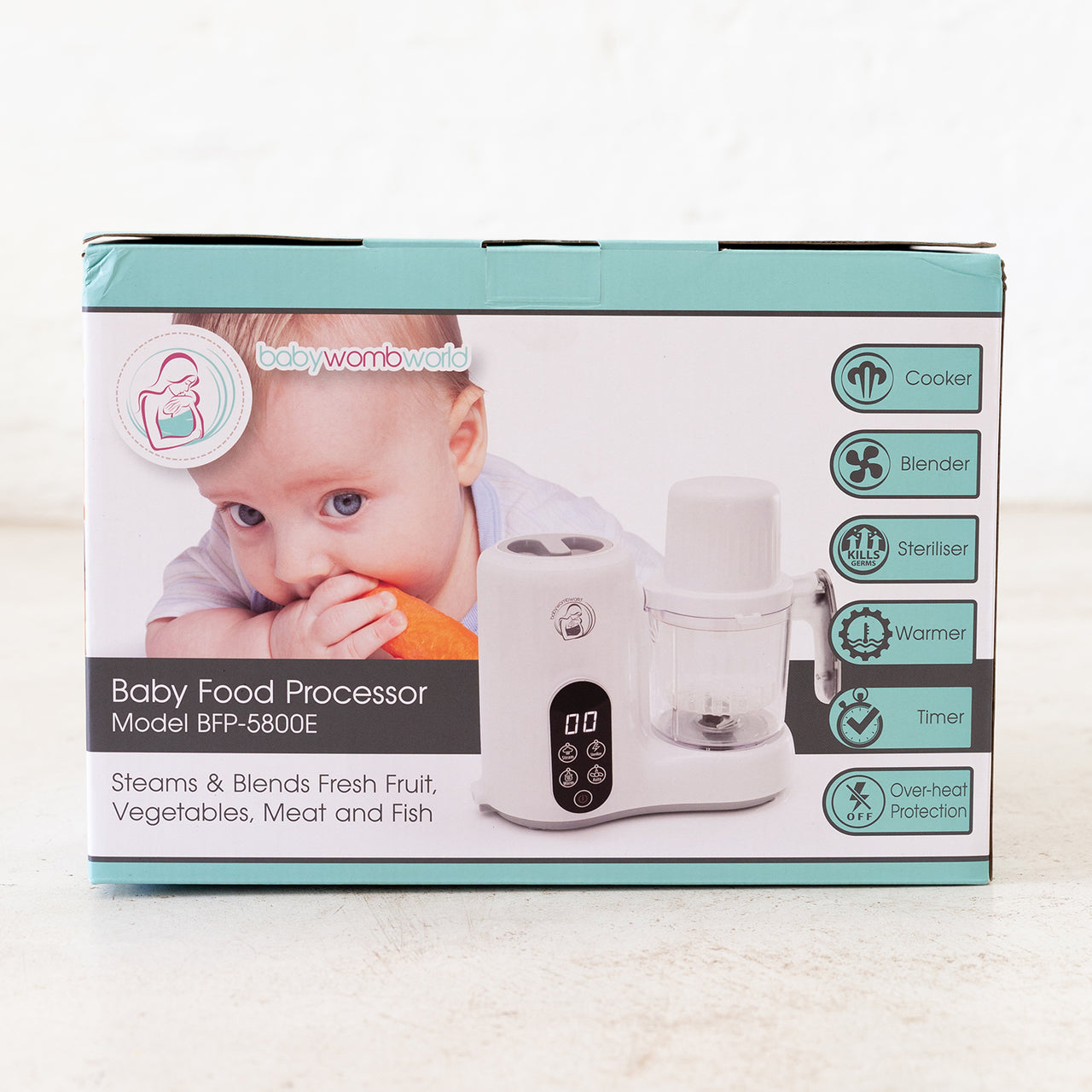 BabyWombWorld Baby Food Processor Steamer Blender and Milk Bottle Warmer