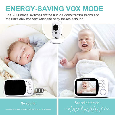 3.2″ Video Baby Monitor with Audio and Night Vision - BWW 603