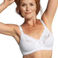 Thumbnail for Carriwell Lace Drop Cup Bra - White