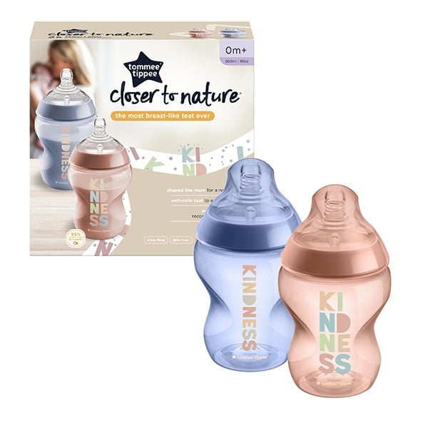 2 Pack Kindness Decorated CTN Bottles 260/340ml