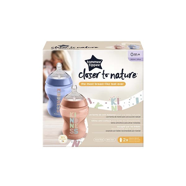 2 Pack Kindness Decorated CTN Bottles 260/340ml