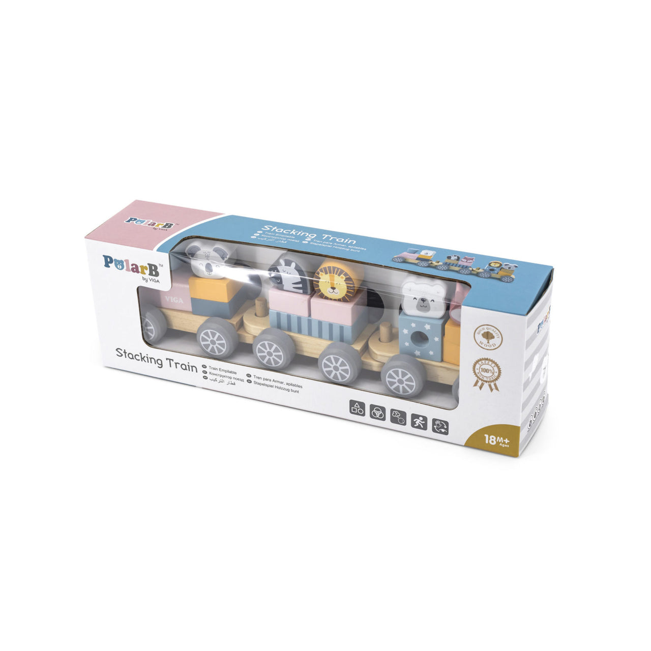 PolarB Wooden Stacking Train