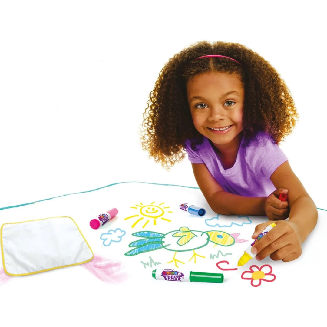 Crayola - Mini Kids Colour And Erase Mat 90cm x 60cm