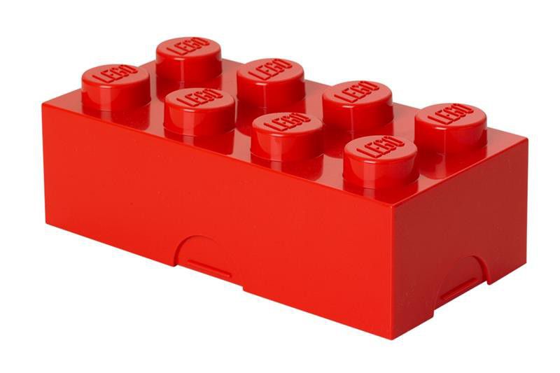 LEGO Lunch Box 8 Knob - Red
