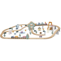 Thumbnail for Wooden Train Set with accessories - 90pc