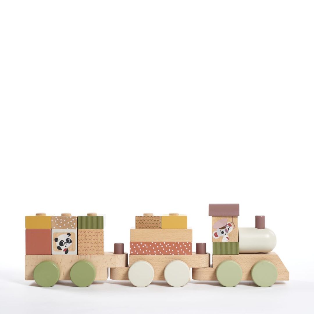 BOHO CHIC WOODEN STACKING TRAIN