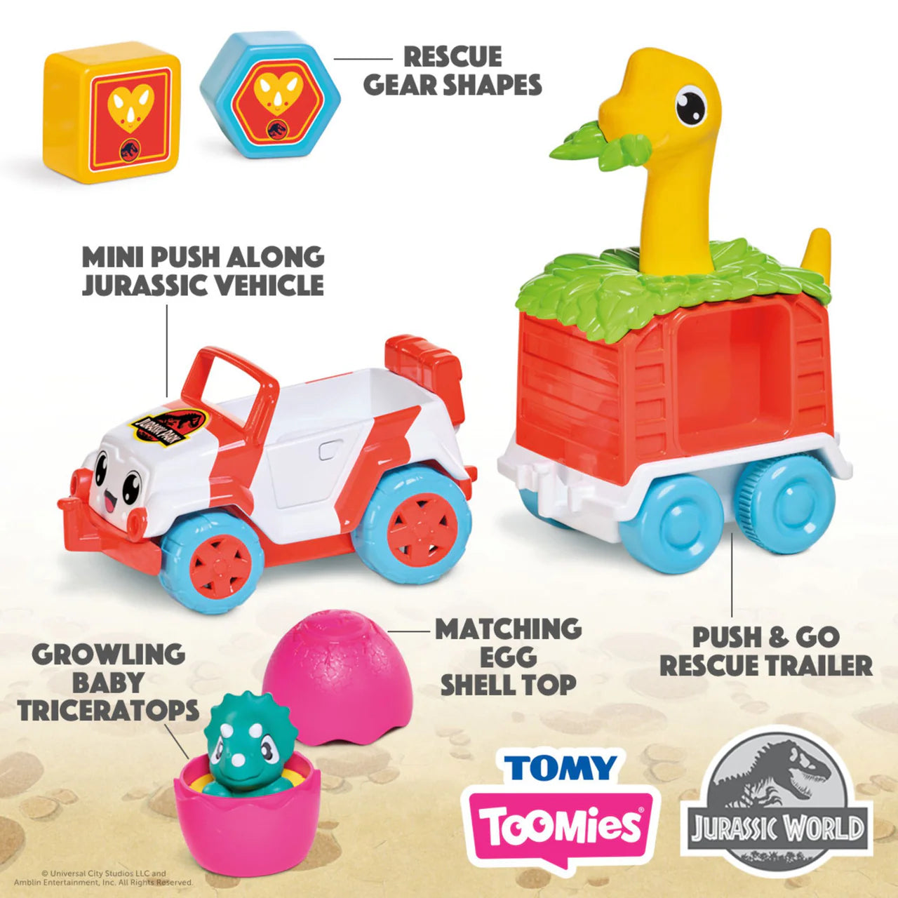 Toomies Jurassic World Adventure Bundle: Dino Rescue Ranger & Spin & Hatch Dino Eggs 2024.09.12