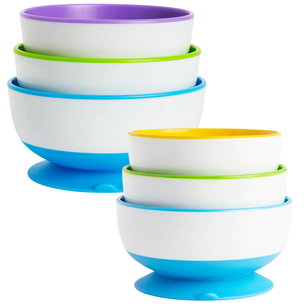 Munchkin Stay Put Suction Bowl 3 Pack