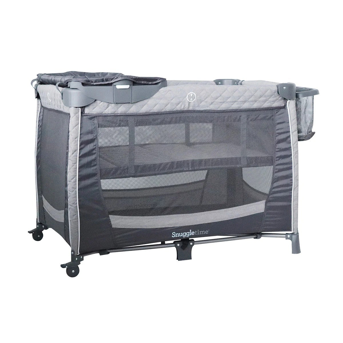 Deluxe Co-Sleeper Camp Cot with Changer and Side Storage