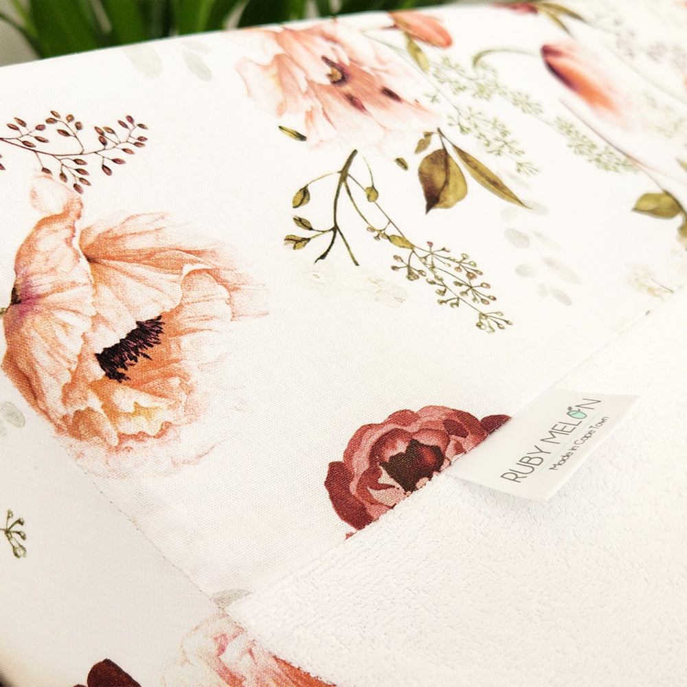 Changing Mat Cover - Peonies