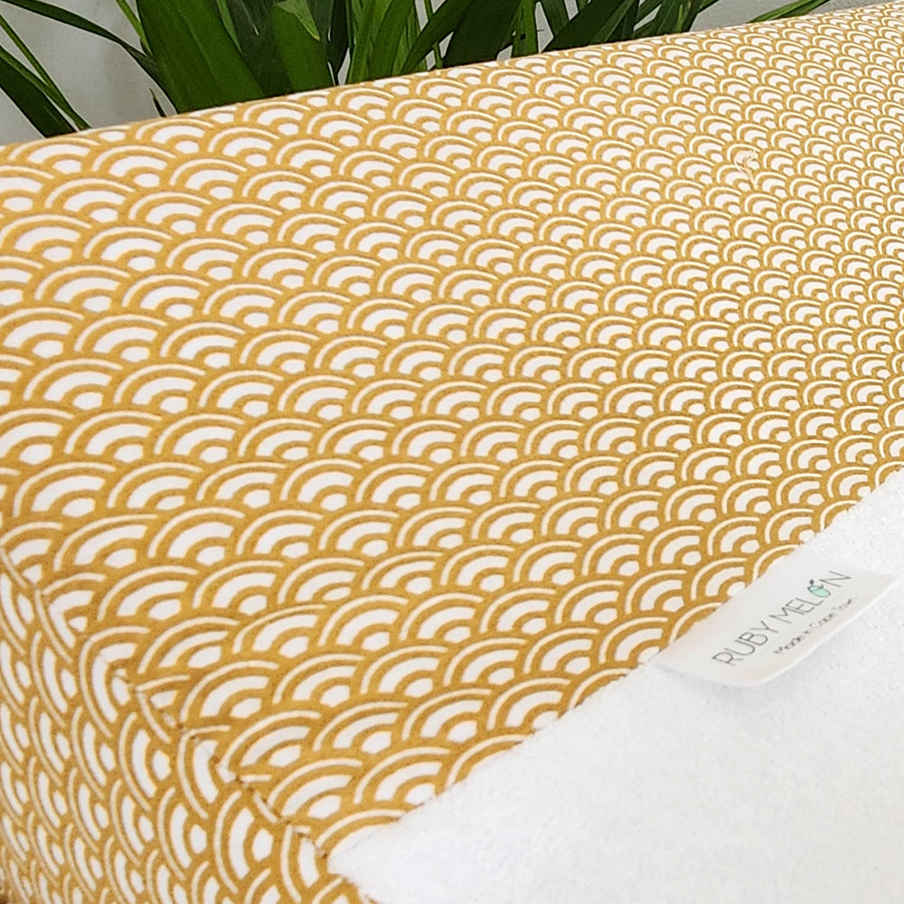 Changing Mat Cover - Ochre Wave