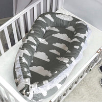 Thumbnail for Baby Nest - Grey with White Clouds