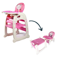 Thumbnail for 2-in-1 Feeding Chair - Pink Kitty