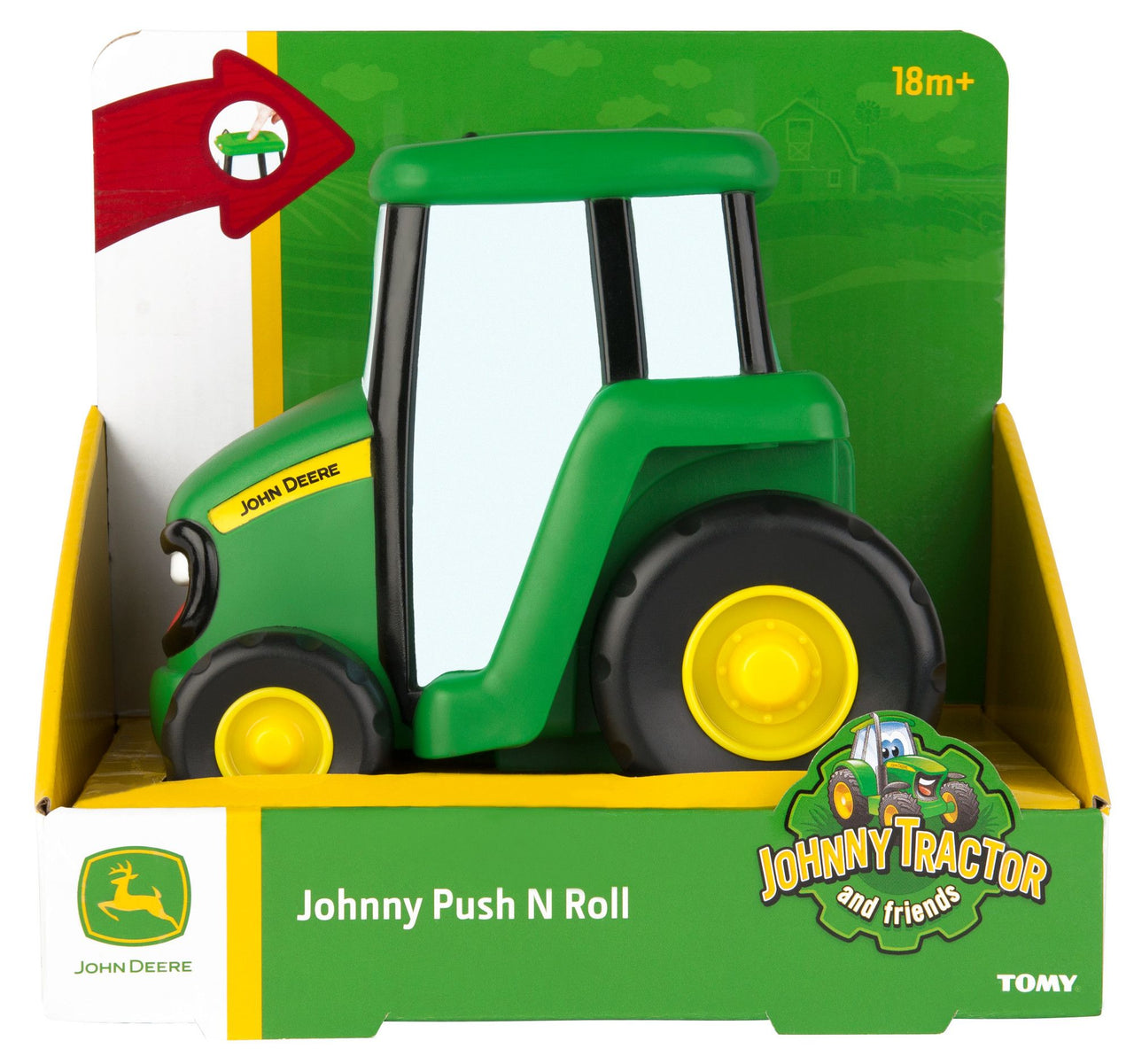 JOHN DEERE - Push and Roll Johnny Tractor