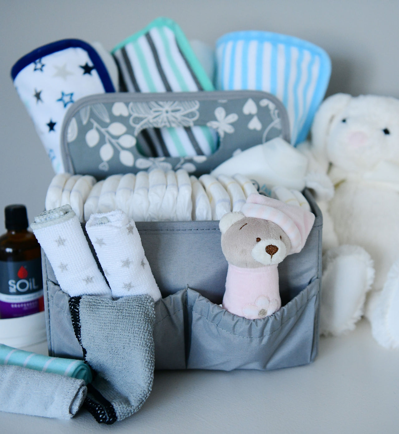 Baby Travel Nursery Organiser - Grey