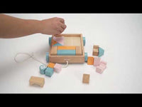 PolarB Pull Along Blocks Wagon