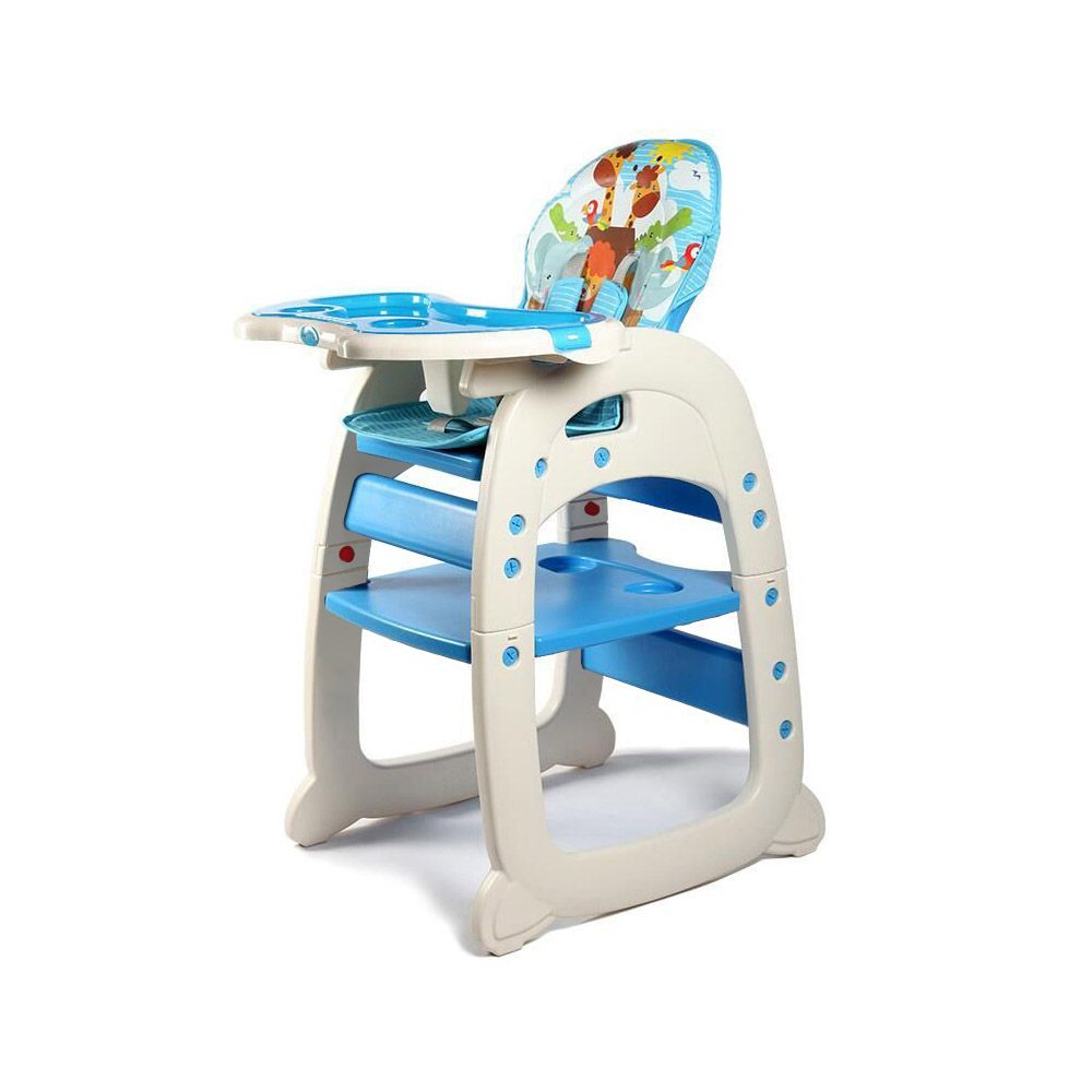 2-in-1 Feeding Chair - Blue Safari