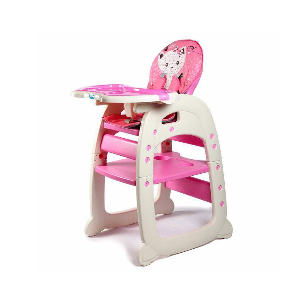 2-in-1 Feeding Chair - Pink Kitty