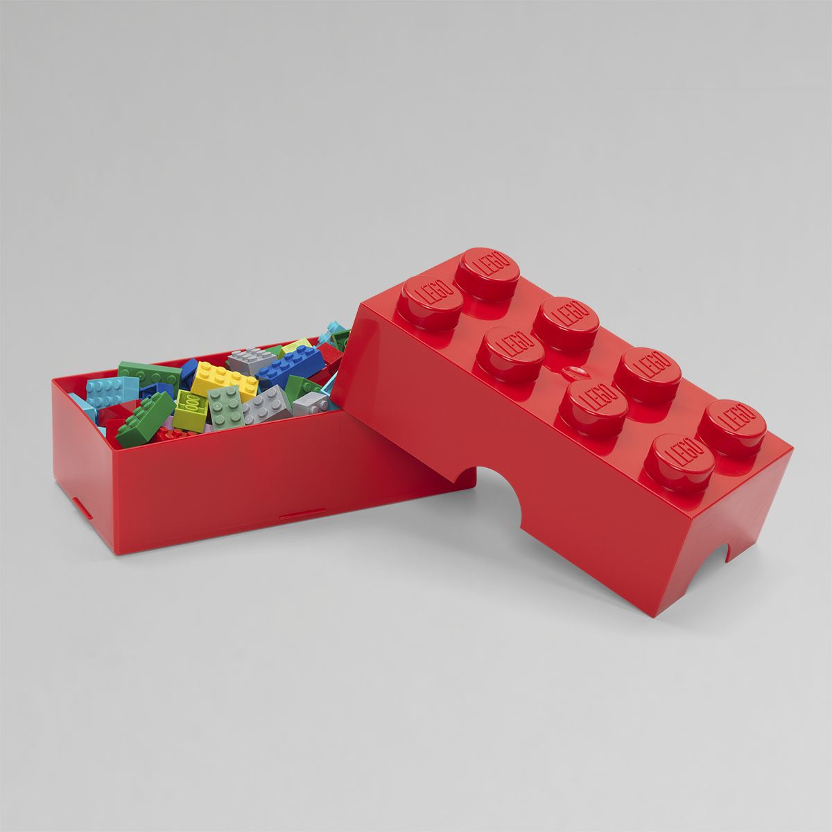 LEGO Lunch Box 8 Knob - Red