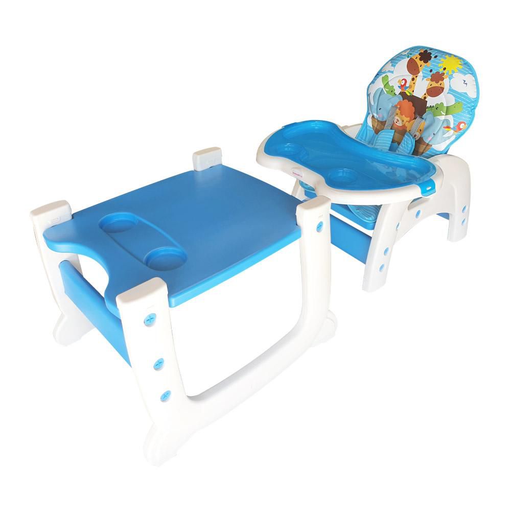 2-in-1 Feeding Chair - Blue Safari