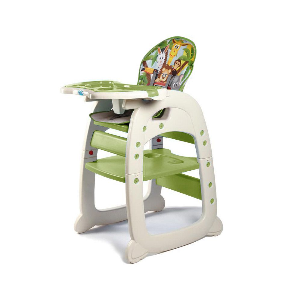2-in-1 Feeding Chair - Green Safari