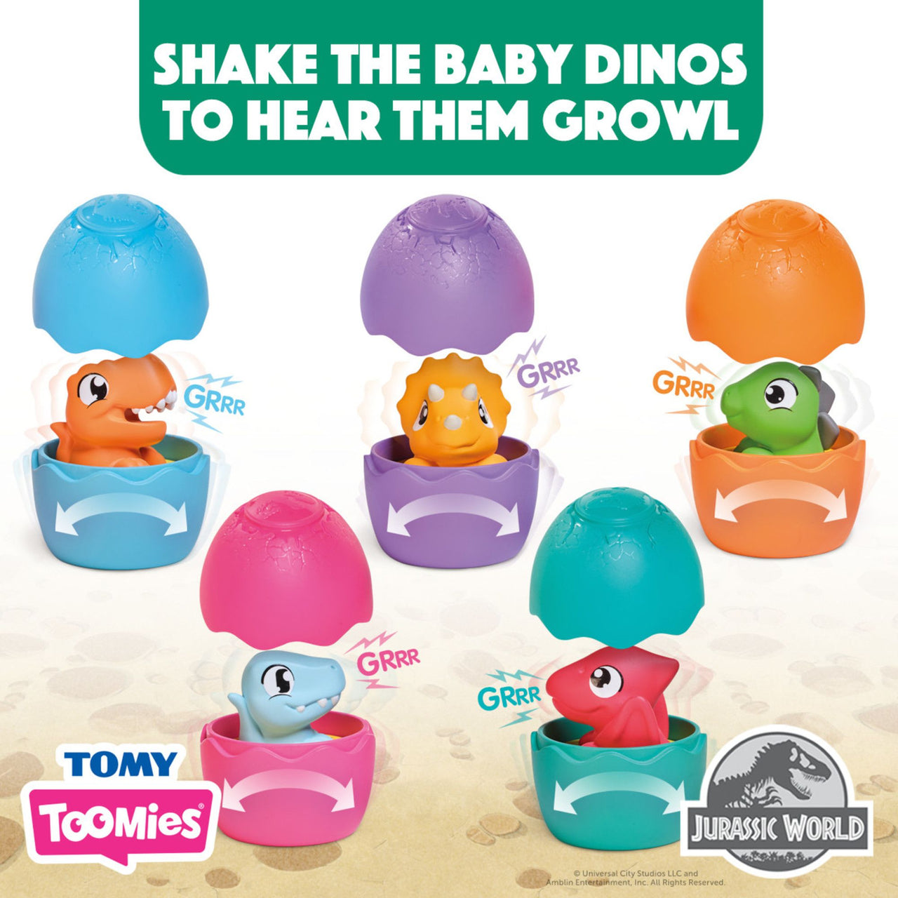 TOOMIES - Spin & Hatch Dino Eggs