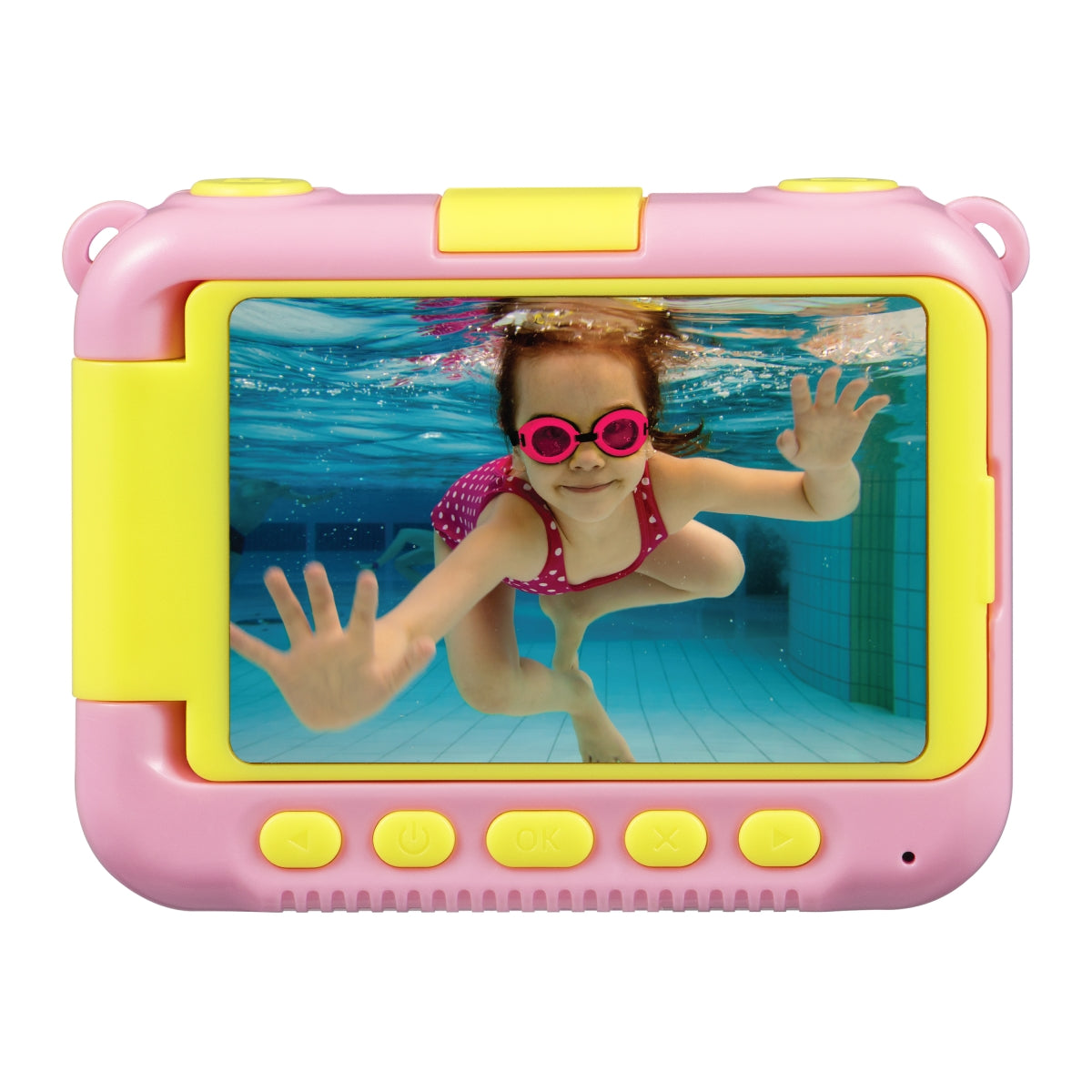 Volkano Kids Funtime 2.0 series Waterproof Camera with 180° Rotatable Screen - Pink