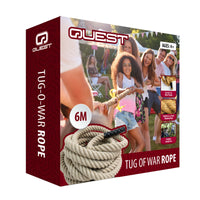 Thumbnail for Quest 6m Tug of War Rope - Natural