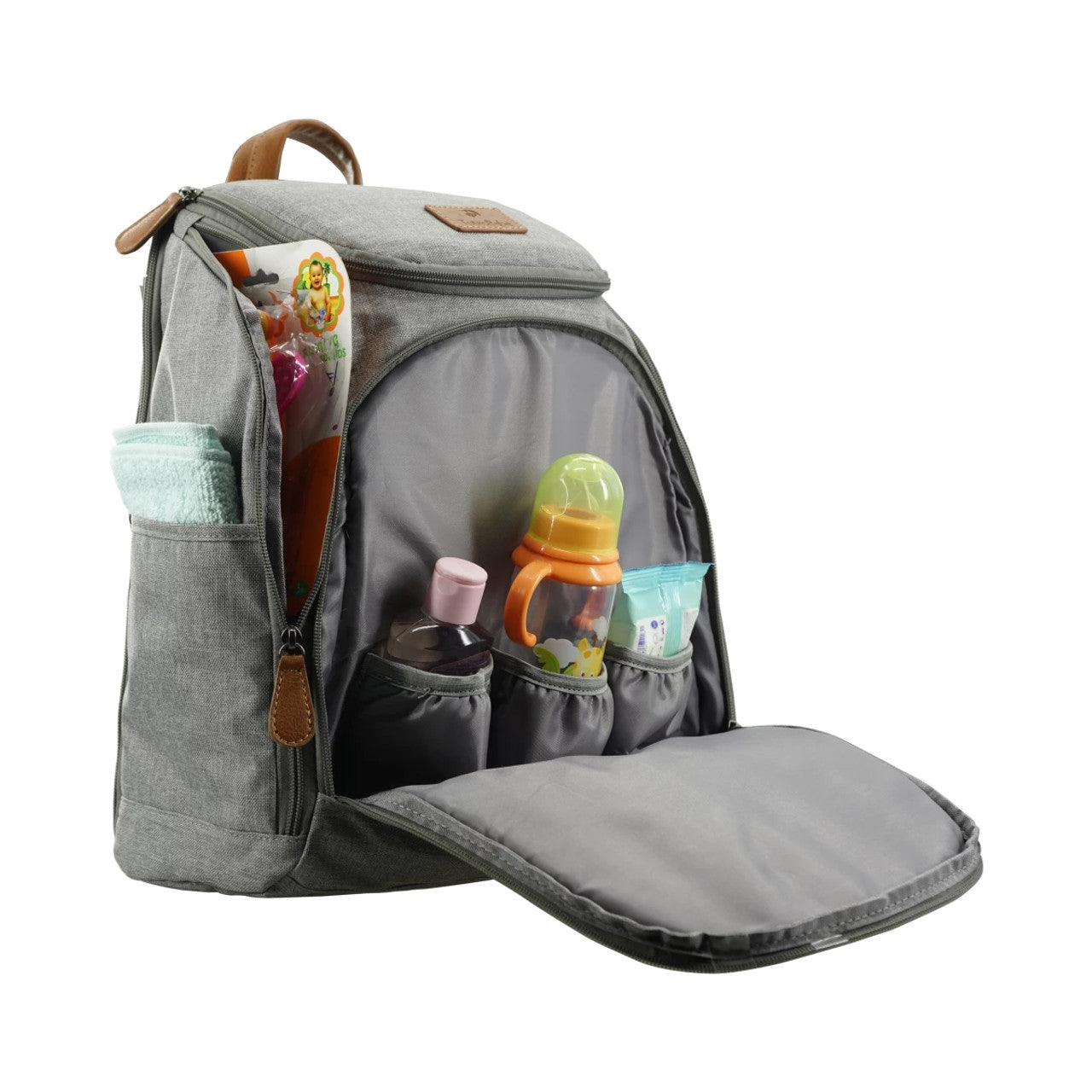 Totes Babe Montana Diaper Backpack - Grey