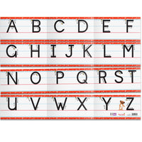 Thumbnail for Wall Frieze - Letter Formation Uppercase Print