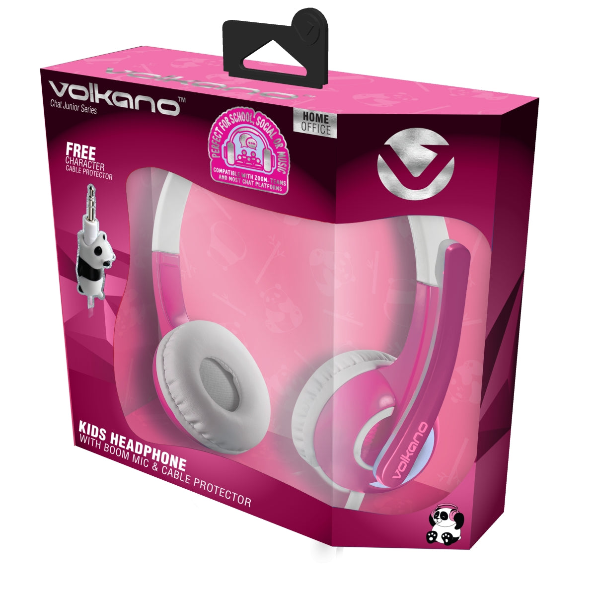 Volkano Kids Chat Junior Series Headset with Mic - Pink