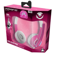 Thumbnail for Volkano Kids Chat Junior Series Headset with Mic - Pink