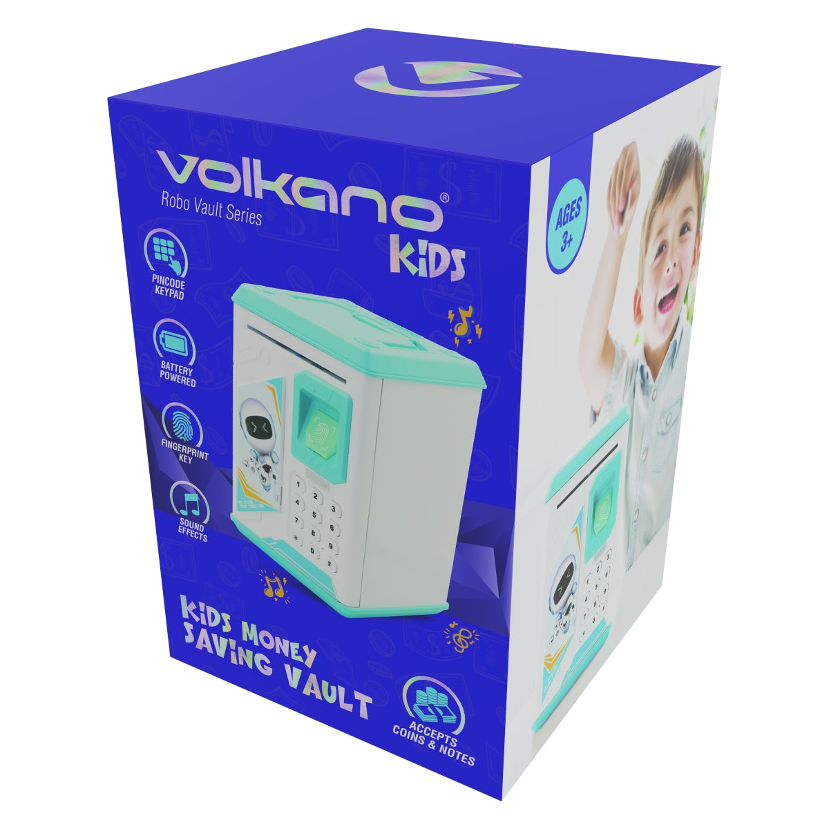 Volkano Kids Robo Vault series Kids Money Saving Vault