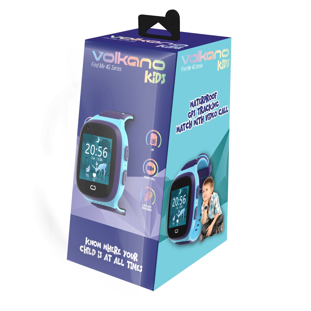 Volkano Find Me 4G series GPS Tracking Watch with Camera - Blue