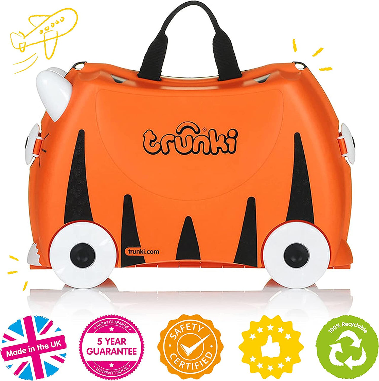 Ride-on kids suitcase - Tiger Tipu