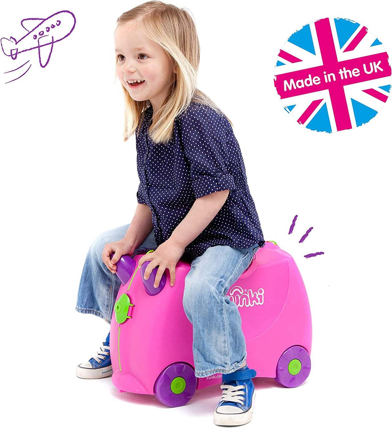 TRUNKI Ride-on kids suitcase