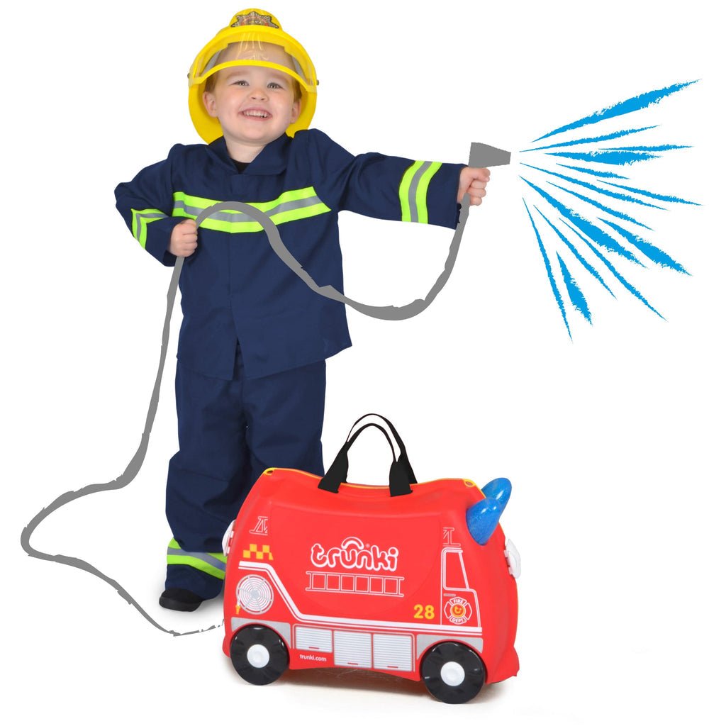 Ride-on kids suitcase - Frank The Fire Engine