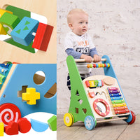 Thumbnail for BabyWombWorld Push and Pull Learning & Playing Wooden Baby Activity Walker