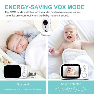 3.2″ Video Baby Monitor with Audio and Night Vision - BW 603
