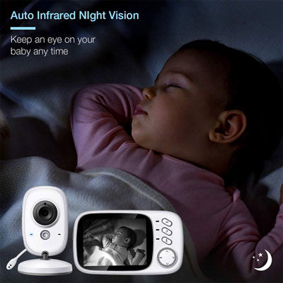 3.2″ Video Baby Monitor with Audio and Night Vision - BW 603