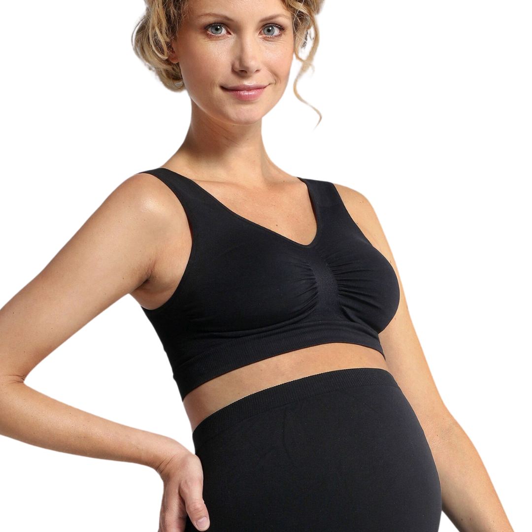 Seamless Maternity Bra - Black