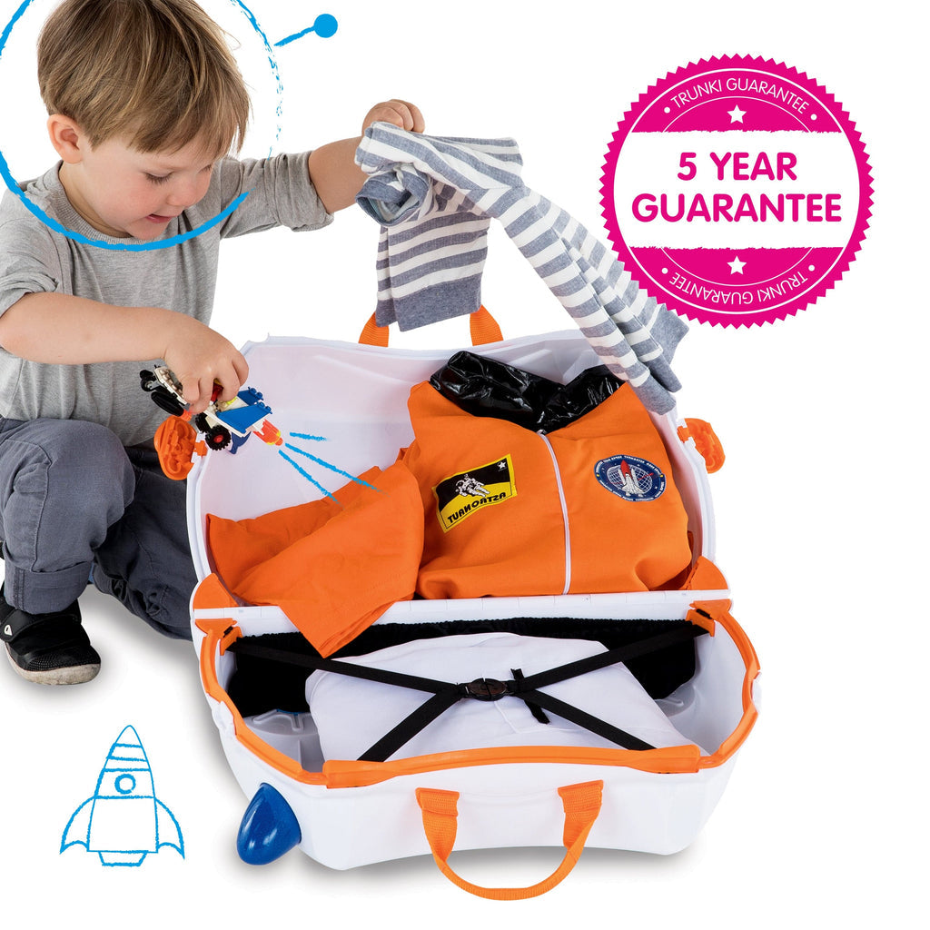 Ride-on kids suitcase - Skye Spaceship